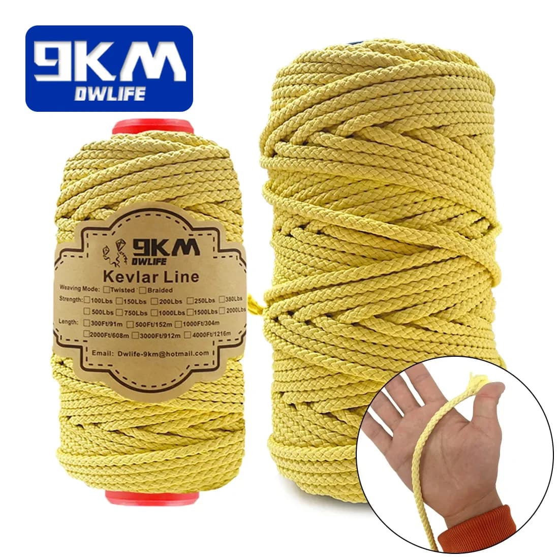 Didelio stiprumo Keplarinis pintas virvas, 1.6-6.8mm