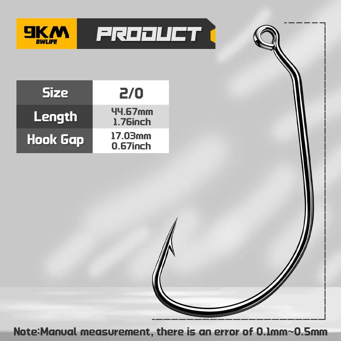 25-100 vnt. EWG Wacky Jig Worm kabliukai