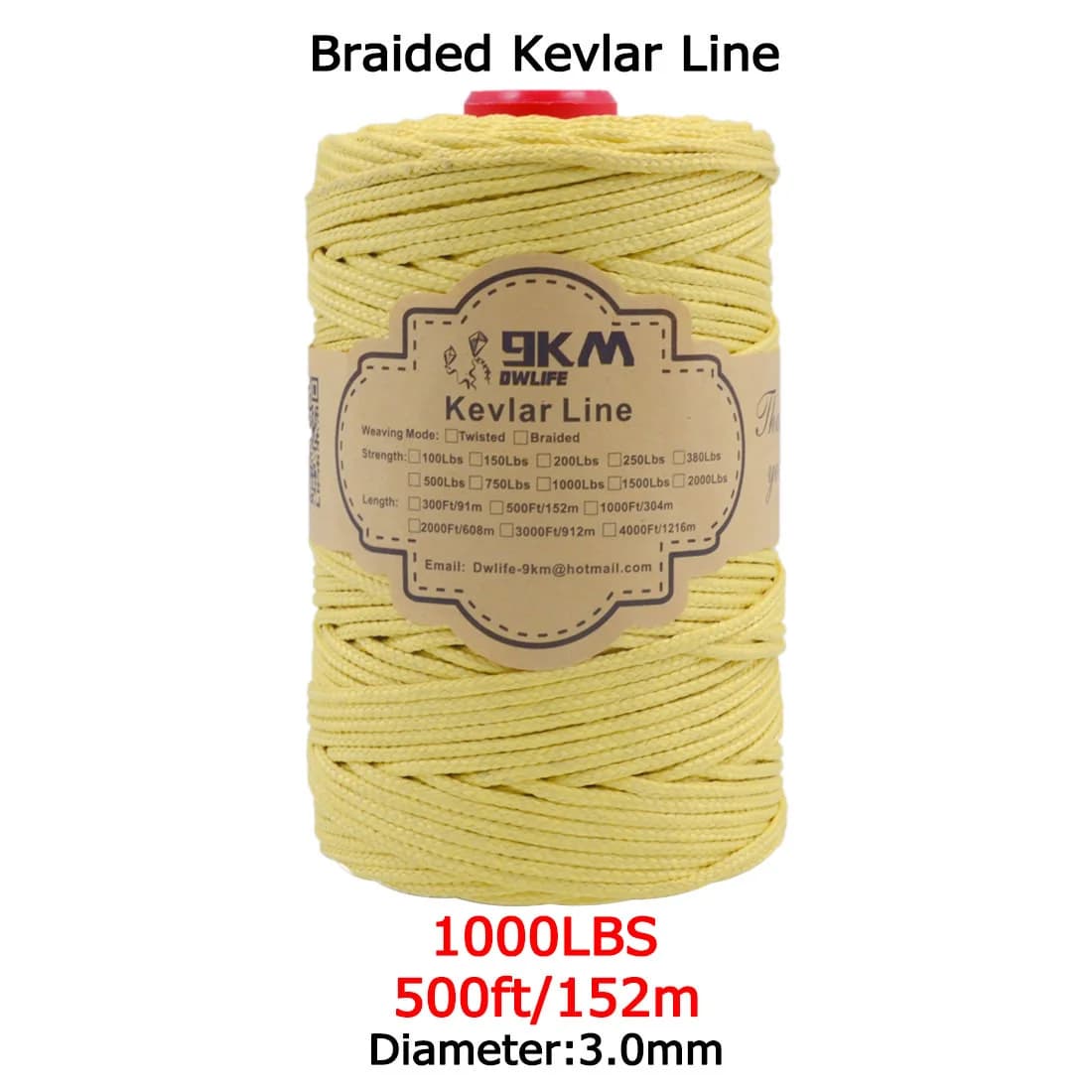 Itin stipri pintas Kevlar pagalbinis virvalė