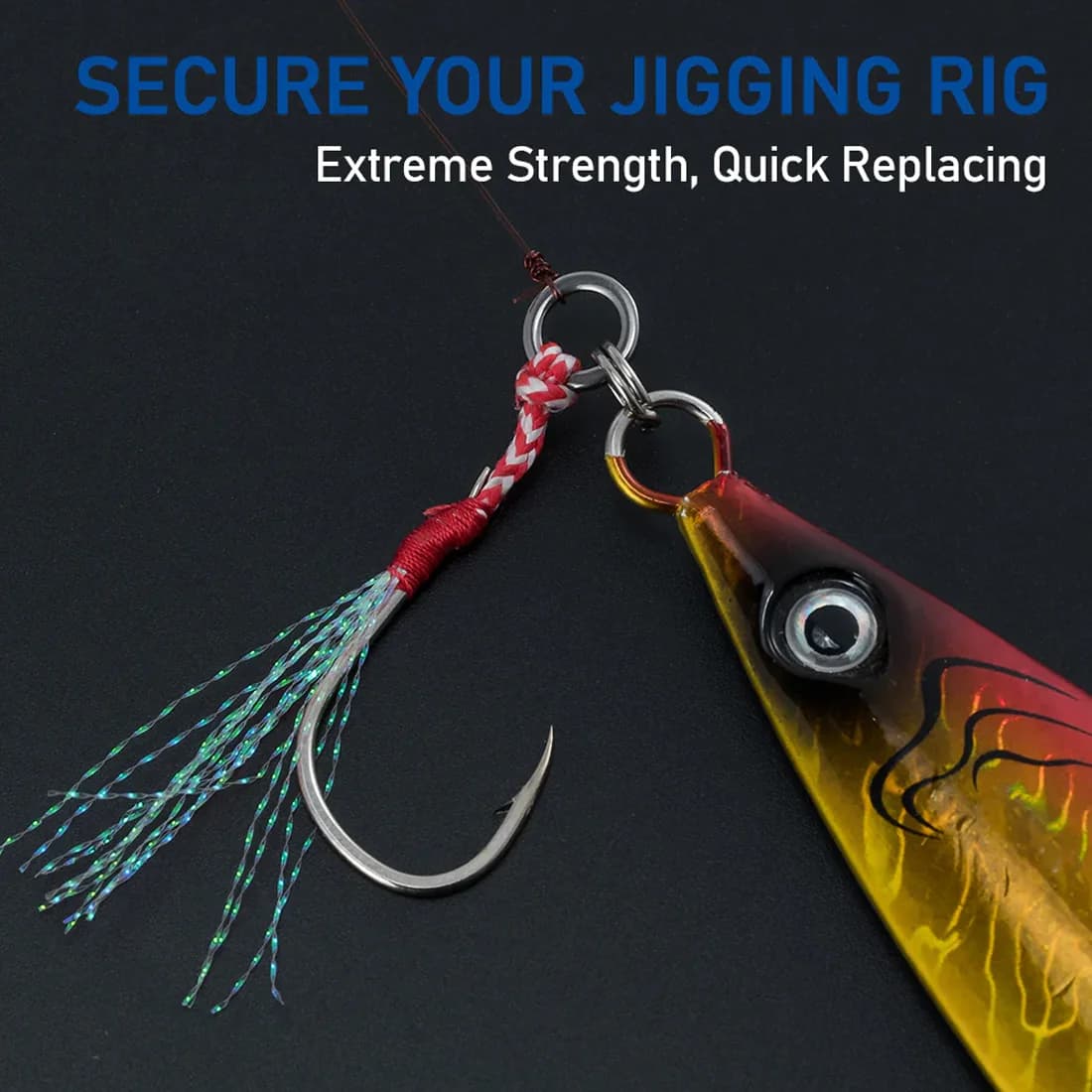 Nerūdijančio plieno vientisi žiedai jig rigs sistemoms